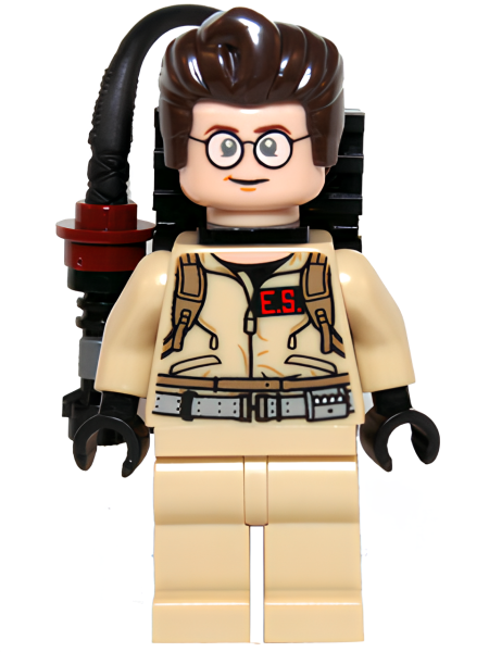 Минифигурка Lego Ghostbusters Dr. Egon Spengler - Plain Arms, Proton Pack gb001 U